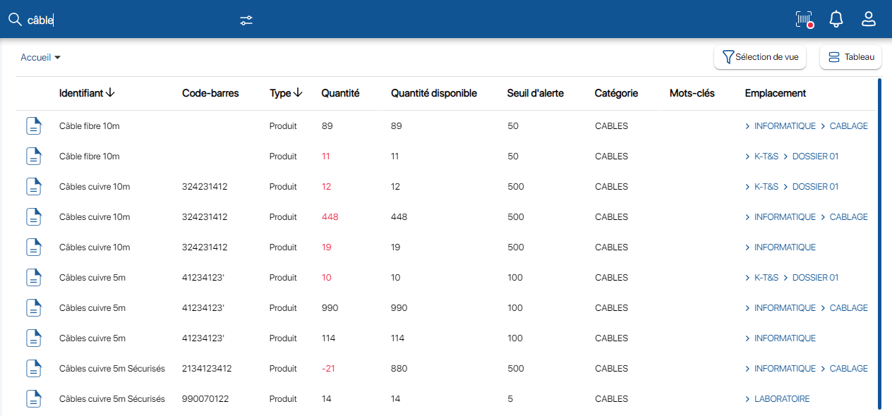 Résultat de la recherche sur K inventory Logiciel de gestion de stock