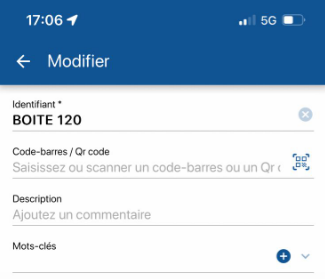 Gérer les dossiers d'inventaire sur l'application d'inventaire K inventory