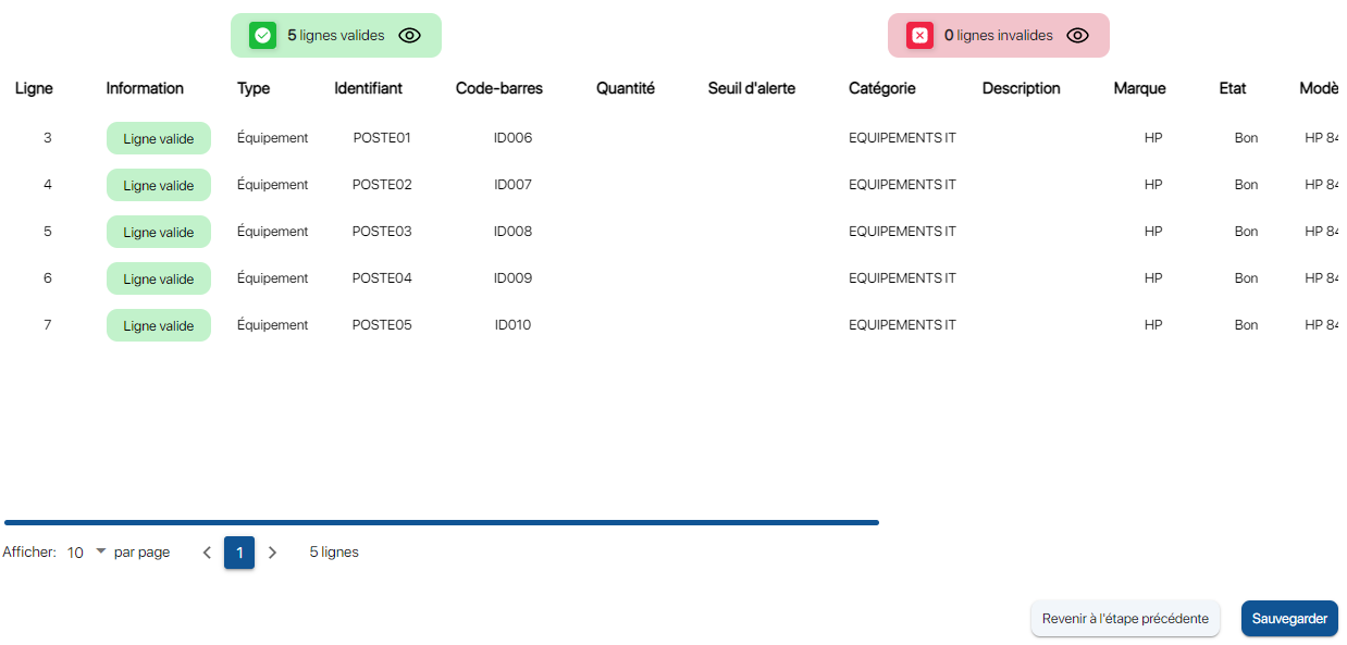 Modifier des références depuis Excel sur la plateforme d'inventaire K inventory