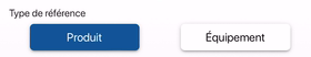 Créer des références en mode équipement ou produit sur l'application d'inventaire K inventory