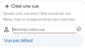 Création d'une vue filtrer sur K inventory Logiciel de gestion de stock en ligne