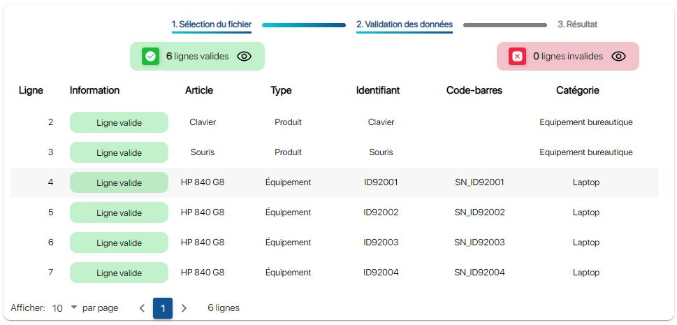 Vérifier les commandes sur l'application de gestion de stock en ligne K inventory