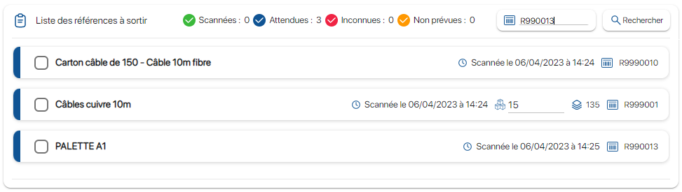 Configurer un déplacement de références dans le stock sur K inventory plateforme de gestion de stock