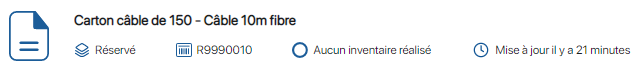 Comptabiliser les articles en déplacement sur K inventory logiciel de gestion de stock