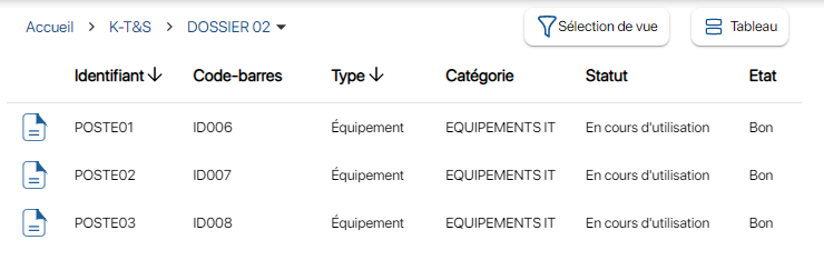 Mise à jour d'articles du stock sur le logiciel de gestion de stock K inventory