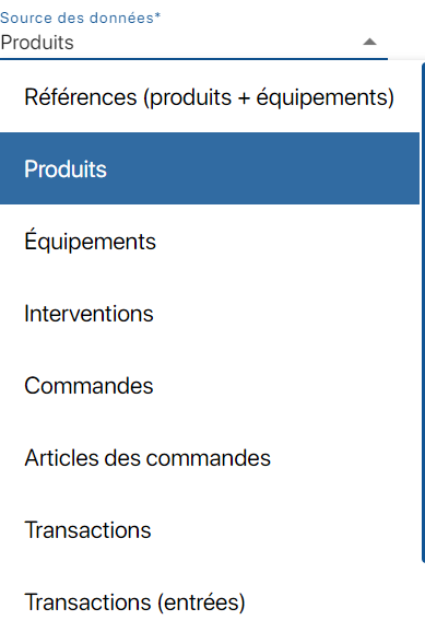 Représenter des variations sur le logiciel d'inventaire K inventory