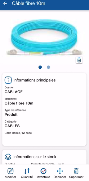 Visualiser les références sur la plateforme d'inventaire K inventory