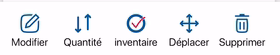 Modifier un article dans le stock depuis un mobile sur une application de gestion des stocks