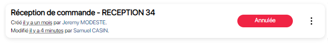 intervention de réception de commande annulée sur un logiciel de gestion gratuit d'inventaire