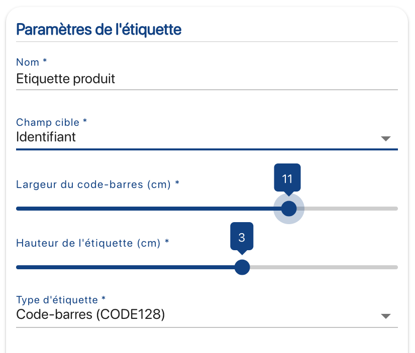 Impression d'étiquette