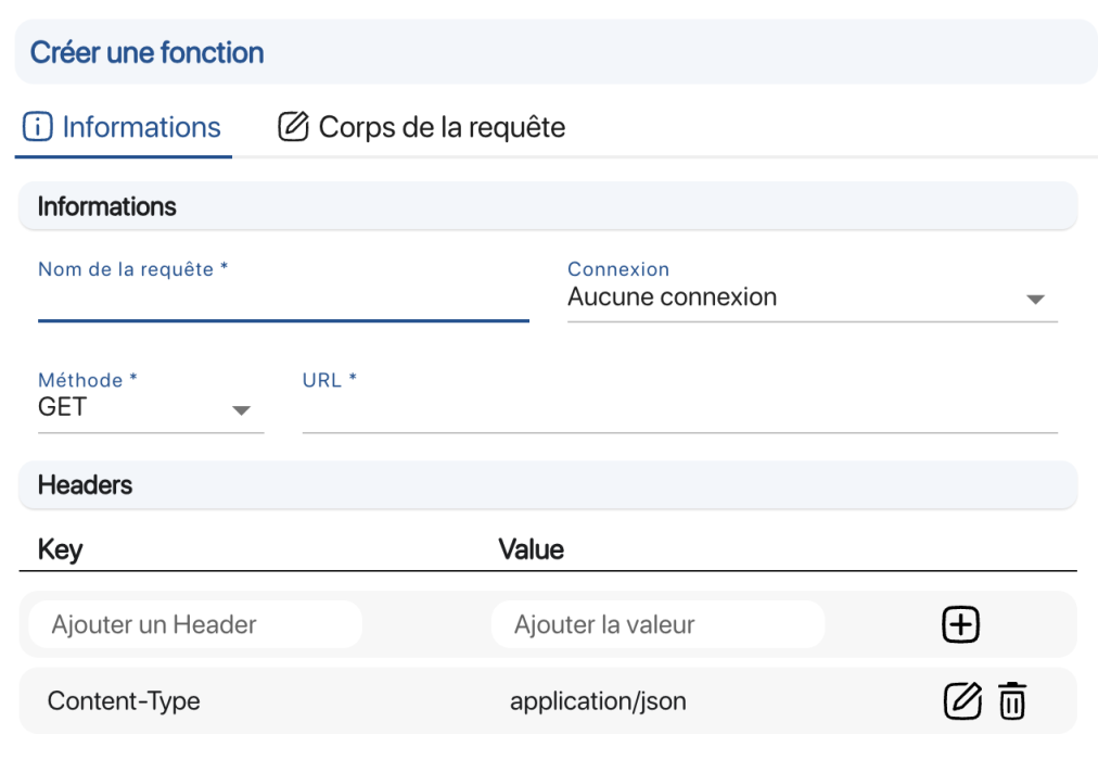 Tool-based function creation in K inventory